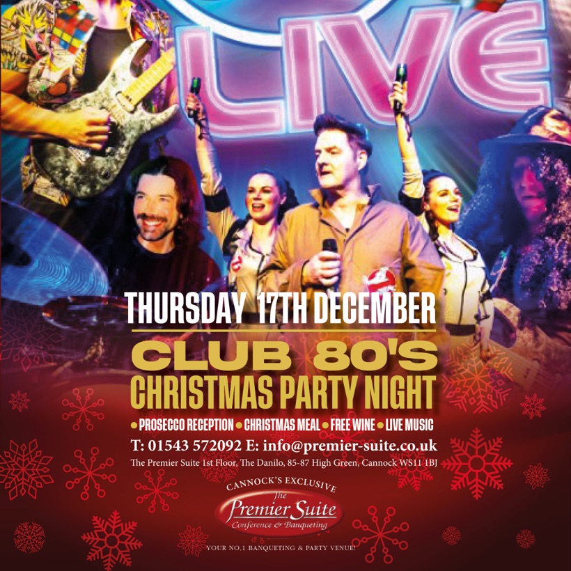 Club 80's Christmas Night flyer