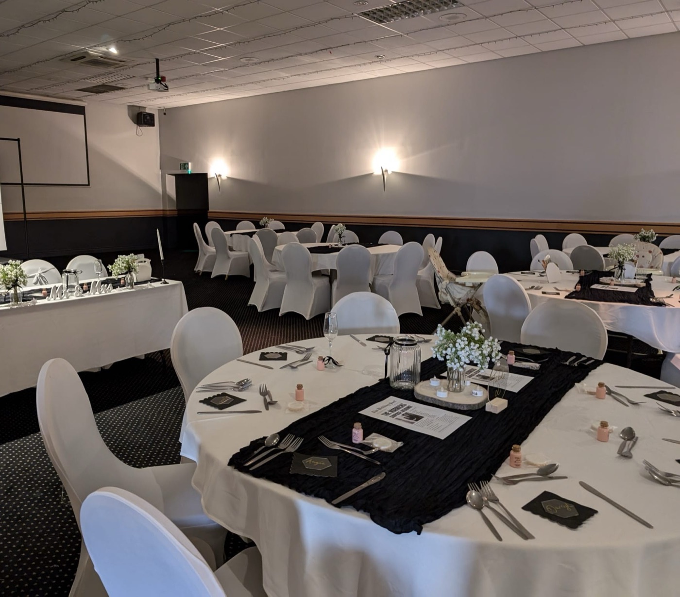 Room set for a private function